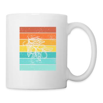 Olive food oil Retro Vegetarian Gift idea - Mug - white - Right
