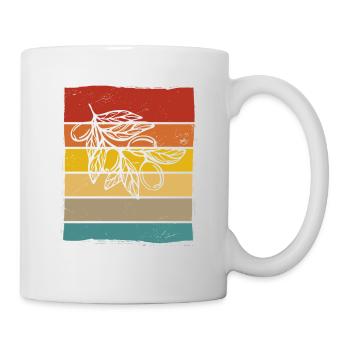 Olive food oil Retro Vegetarian Gift idea - Mug - white - Right