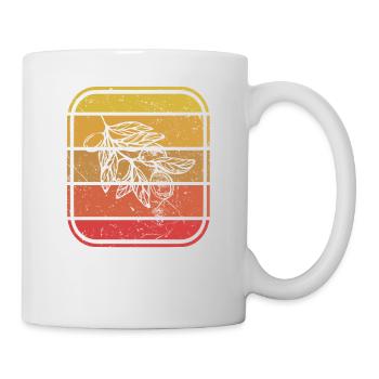 Olive food oil Retro Vegetarian Gift idea - Mug - white - Right