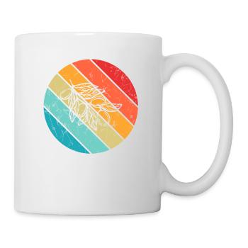 Huile d’olive Retro Vegetarian Idée cadeau - Mug blanc - blanc - Droite