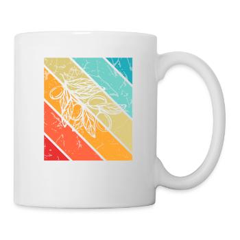 Olive food oil Retro Vegetarian Gift idea - Mug - white - Right
