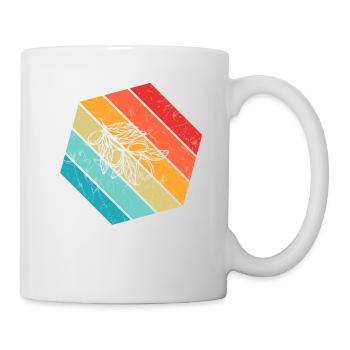 Huile d’olive Retro Vegetarian Idée cadeau - Mug blanc - blanc - Droite
