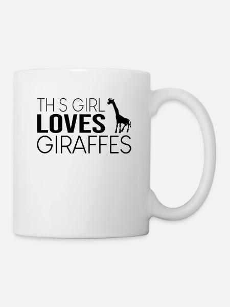 Mädchen Giraffe Spruch - Tasse - Weiß