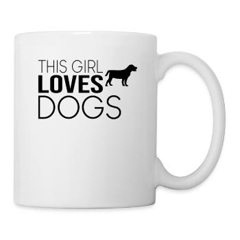 Girl Dog Saying - Mug - white - Right
