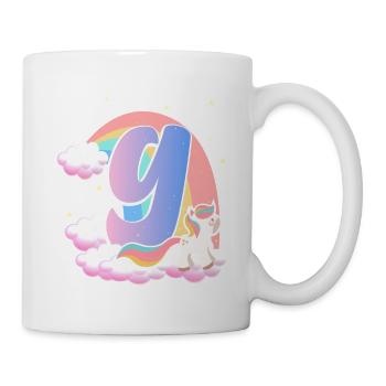 9 Unicorn Rainbow Clouds Little Pony 9. - Mug - white - Right