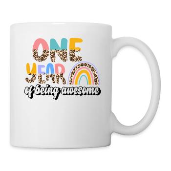 A Year of Being Awesome Animal Skin Pattern - Mug - white - Right