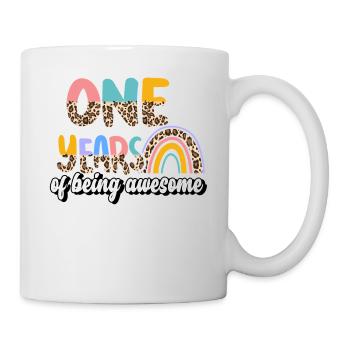 A Year of Being Awesome Animal Skin Pattern - Mug - white - Right