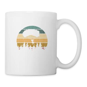 Tu n’es pas vivant jusqu’à ce que tu sautes en parachute rétro génial - Mug blanc - blanc - Droite