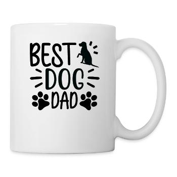 Bester Hunde-Dad - Tasse - Weiß - Rechts