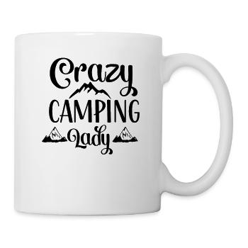 Vacances amoureux de la nature Camping dicton amusant - Mug blanc - blanc - Droite