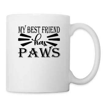 Mon meilleur ami a des pattes - Mug blanc - blanc - Droite