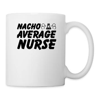 Nacho Infirmière moyenne - Mug blanc - blanc - Droite
