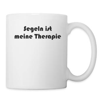 Segeln - Segeln ist meine Therapie - Tasse - Weiß - Rechts