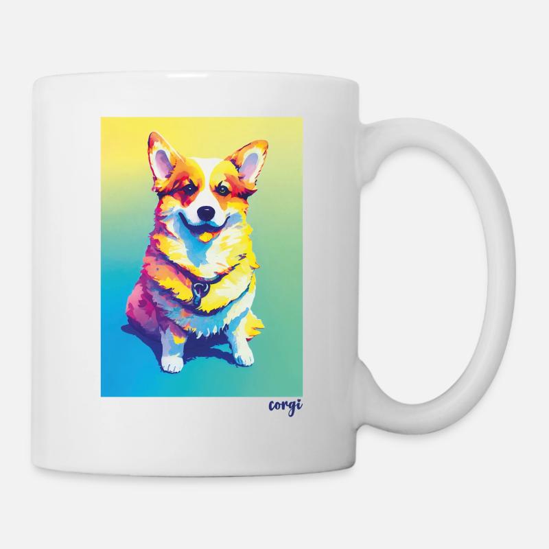 Corgi Süßes Design #2 - corgilove - Tasse - Weiß