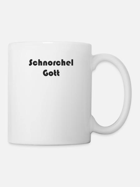 Tauchen - Schnorchel Gott - Tasse - Weiß