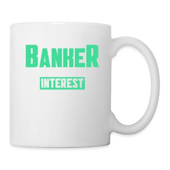 Bänker Bank Geld Banker - Tasse - Weiß - Rechts