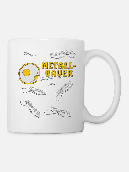 METALLBAUER - Tasse - Weiß
