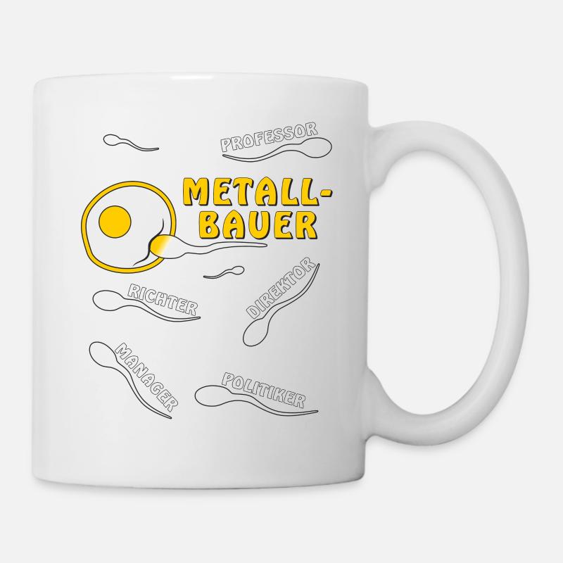 METALLBAUER - Tasse - Weiß