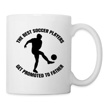 Fußballspieler Fußball Vater Fußballtrainer Papa - Tasse - Weiß - Rechts