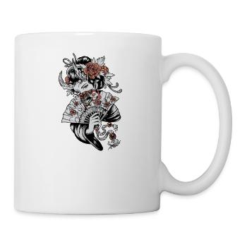 Geisha I Japan Mädchen Anime Motiv für Japanische - Tasse - Weiß - Rechts