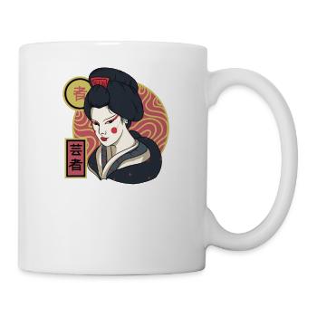 Geisha I Japan Mädchen Anime Motiv für Japanische - Tasse - Weiß - Rechts