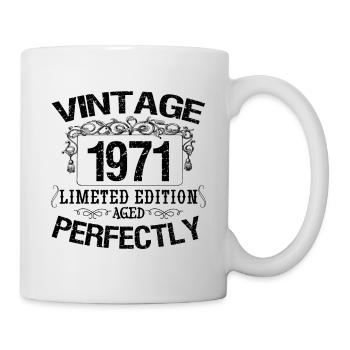 1971 Vintage | Limited edition 1971 aged perfectly - Mug - white - Right