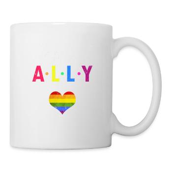 Fier ALLY Je serai là pour toi Rétro génial - Mug blanc - blanc - Droite