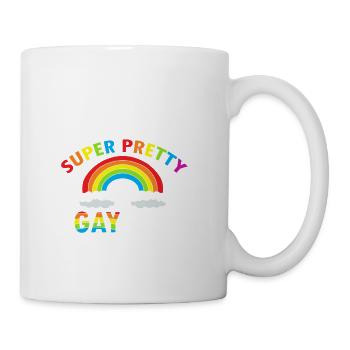 MOM Of An Awesome Super Pretty Gay Son Cute Pride - Tasse - Weiß - Rechts