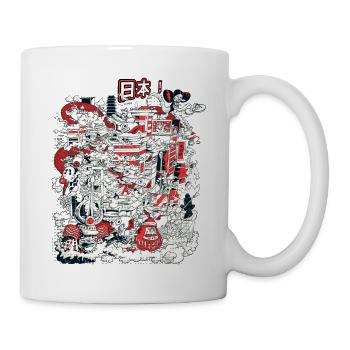 Japan! (3) - Tasse - Weiß - Rechts