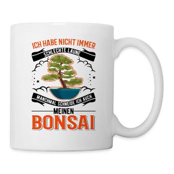 Japanischer Bonsai Bonsaibaum - Tasse - Weiß - Rechts
