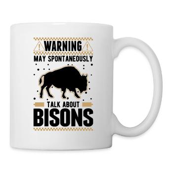 Warning Buffalo Bison Water Buffalo - Mug - white - Right