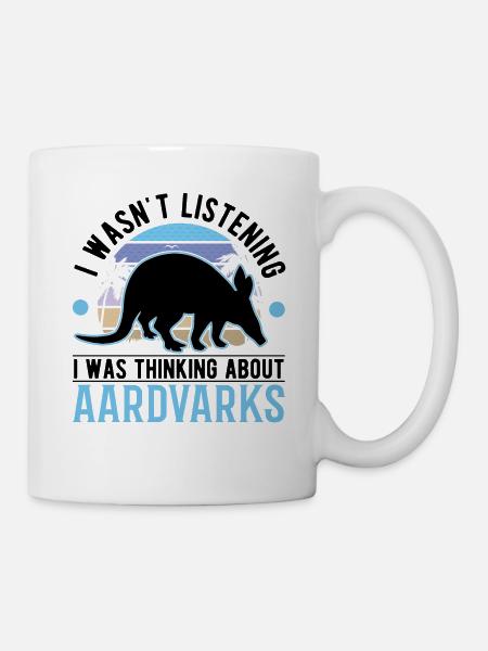 Erdferkel Geschenk Aardvark - Tasse - Weiß