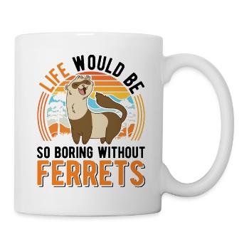 Ferret Lover Ferret Gift - Mug - white - Right