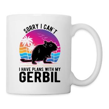 Gerbil Gift Racing Rat Germesau - Mug - white - Right