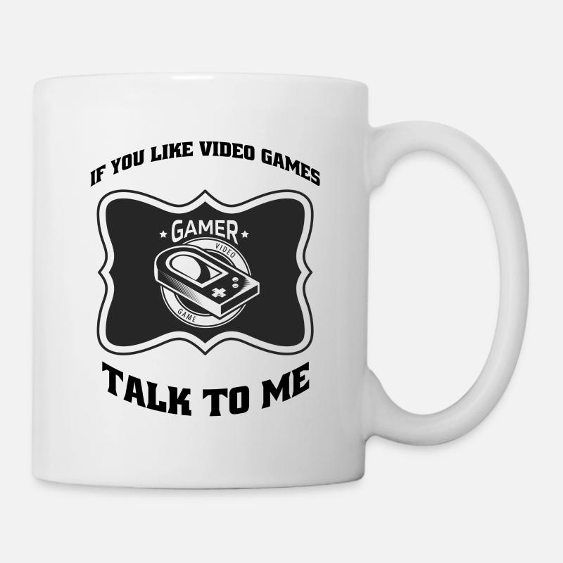 Parlez-moi Gamer - Mug blanc - blanc