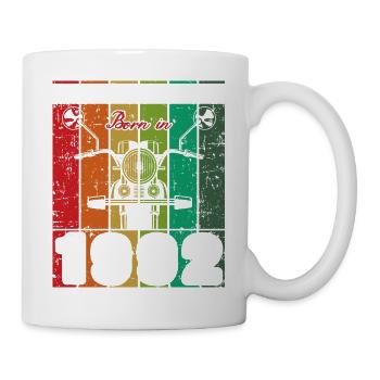 Best Of 90's Born 1992 Classic Motorcycle - Mug - white - Right