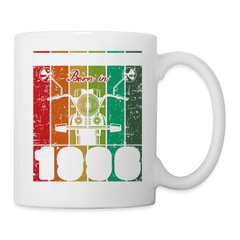 Best Of 90's Geboren 1996 Klassisches Motorrad - Tasse - Weiß - Rechts