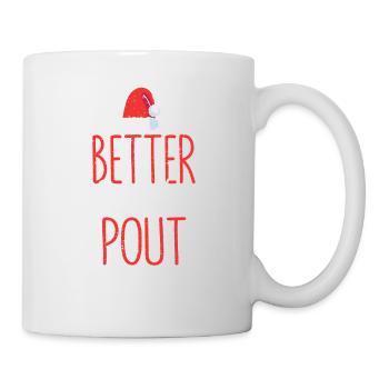 Funny Christmas Santa Claus Holiday Party Besser - Tasse - Weiß - Rechts
