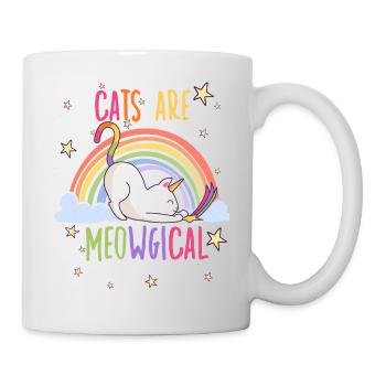 Cats are Meowgical Rainbow Unicorn Cat - Mug - white - Right
