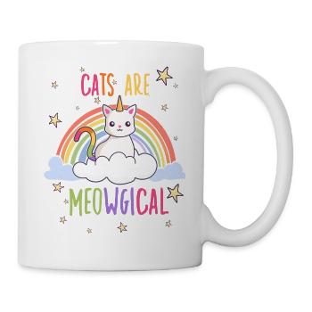Cute Cats Rainbow Motif for Cat Fans - Mug - white - Right