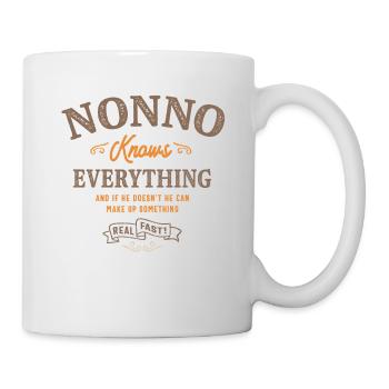 Nonno Knows Everything Grandpa - Mug - white - Right
