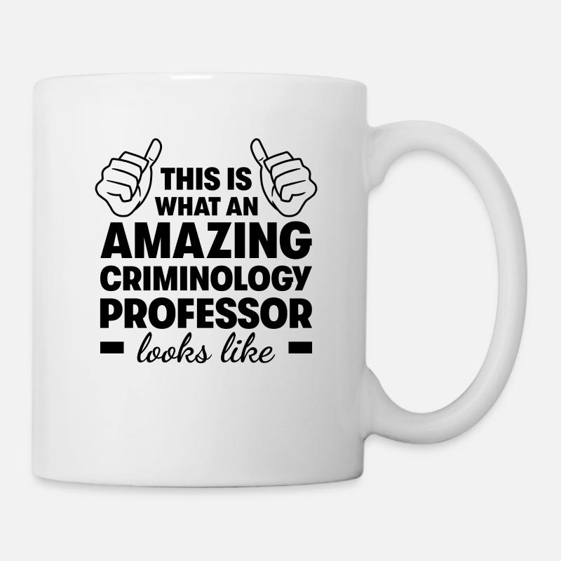 Professeur de criminologie incroyable - Mug blanc - blanc