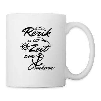 Rerik-es ist Zeit zum ankern - Tasse - Weiß - Rechts