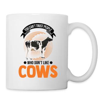 Cow Gift Farmer Cattle Breeder Vaches - Mug blanc - blanc - Droite