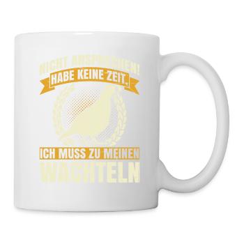 Nicht Ansprechen! Habe Keine Zeit. Ich Muss Zu Mei - Tasse - Weiß - Rechts