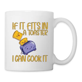 If It Fits In A Toaster, I Can Cook It - Tasse - Weiß - Rechts
