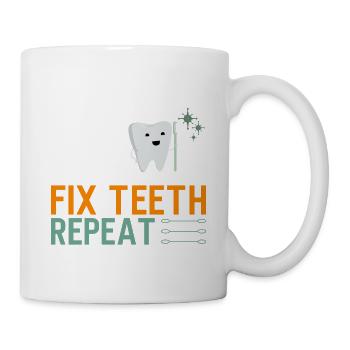 Dentiste Cadeau dentaire Étudiant en médecine Dentiste - Mug blanc - blanc - Droite