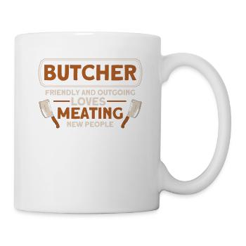 Butcher Cadeau Boucher Boucher Maître Boucher - Mug blanc - blanc - Droite