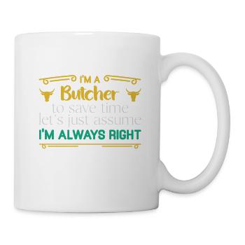 Butcher Cadeau Boucher Boucher Maître Boucher - Mug blanc - blanc - Droite