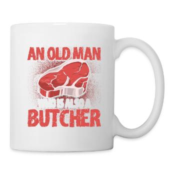 Butcher Cadeau Boucher Boucher Maître Boucher - Mug blanc - blanc - Droite